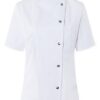 KY071 - Veste femme cheffe cuisinier manches courtes Greta - Ak. Custom Clothting Solutions