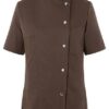 KY071 - Veste femme cheffe cuisinier manches courtes Greta - Ak. Custom Clothting Solutions
