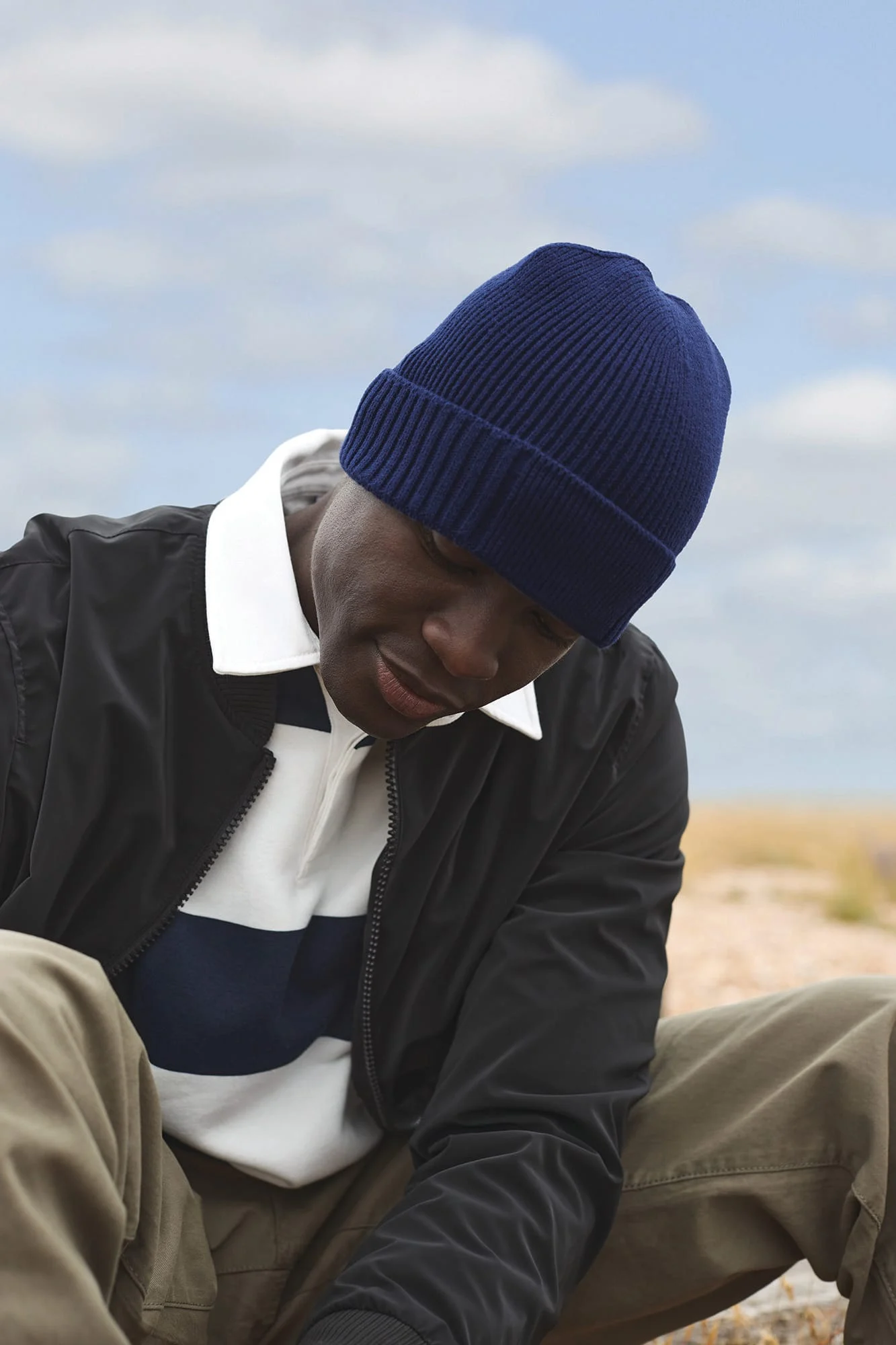 B438N - Bonnet en coton biologique avec patch technique – Image 5