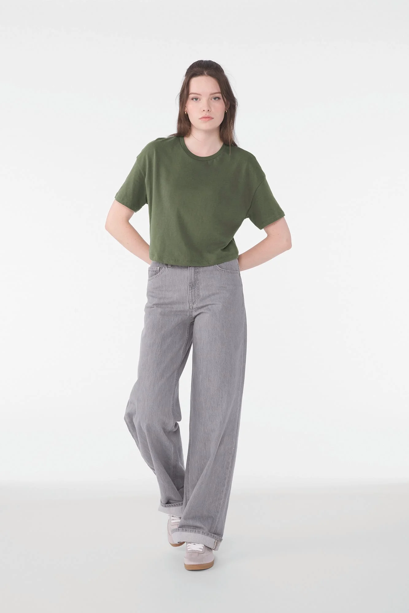 BE6482 - T-shirt crop femme – Image 3