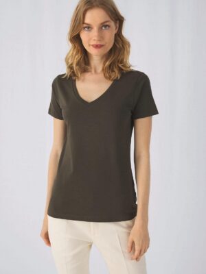 CGTW045 - T-shirt Organic Inspire col V Femme
