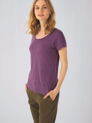 CGTW056 - T-shirt Triblend col rond Femme