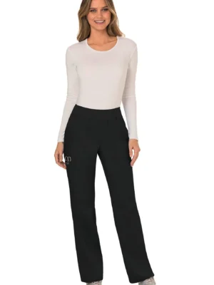 CHWWE110 - Pantalon cargo à taille moyenne à enfiler femme