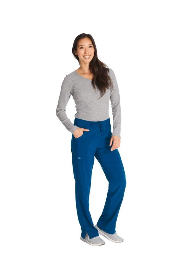 DKE010 - Pantalon à taille mi-haute avec cordon de serrage pour femme – Image 3