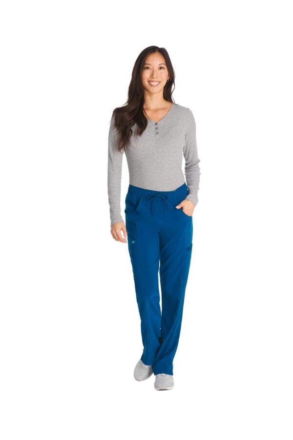 DKE010 - Pantalon à taille mi-haute avec cordon de serrage pour femme