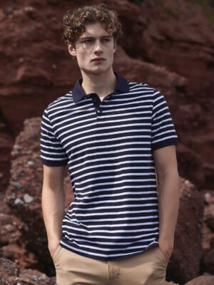 FR230 - Polo jersey à rayures