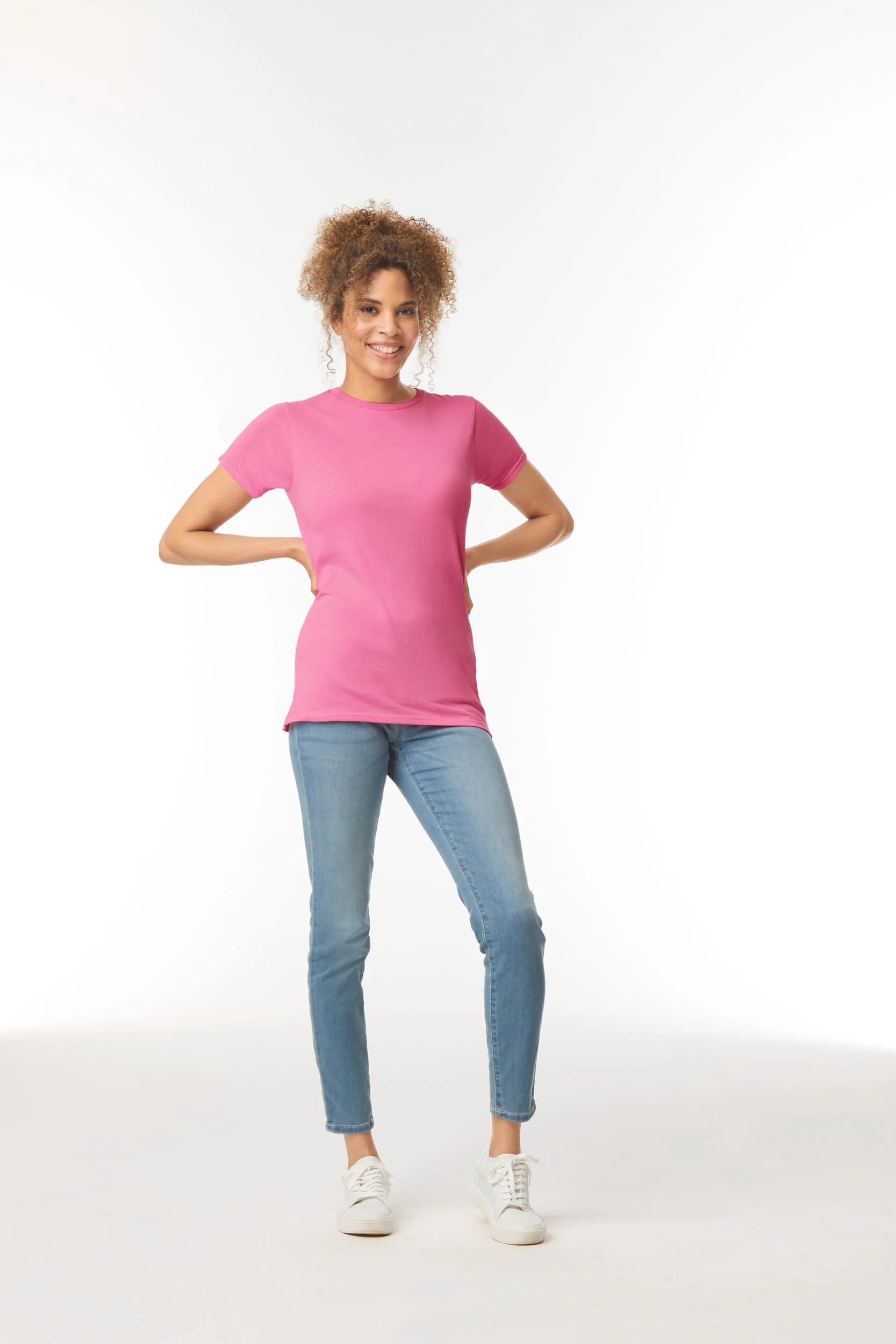 GI6400L - T-shirt femme col rond Softstyle – Image 7