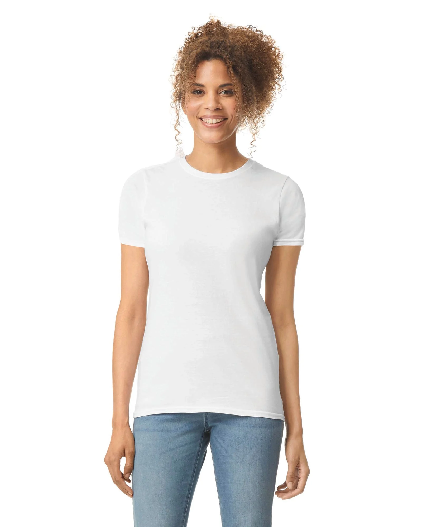 GI6400L - T-shirt femme col rond Softstyle – Image 5