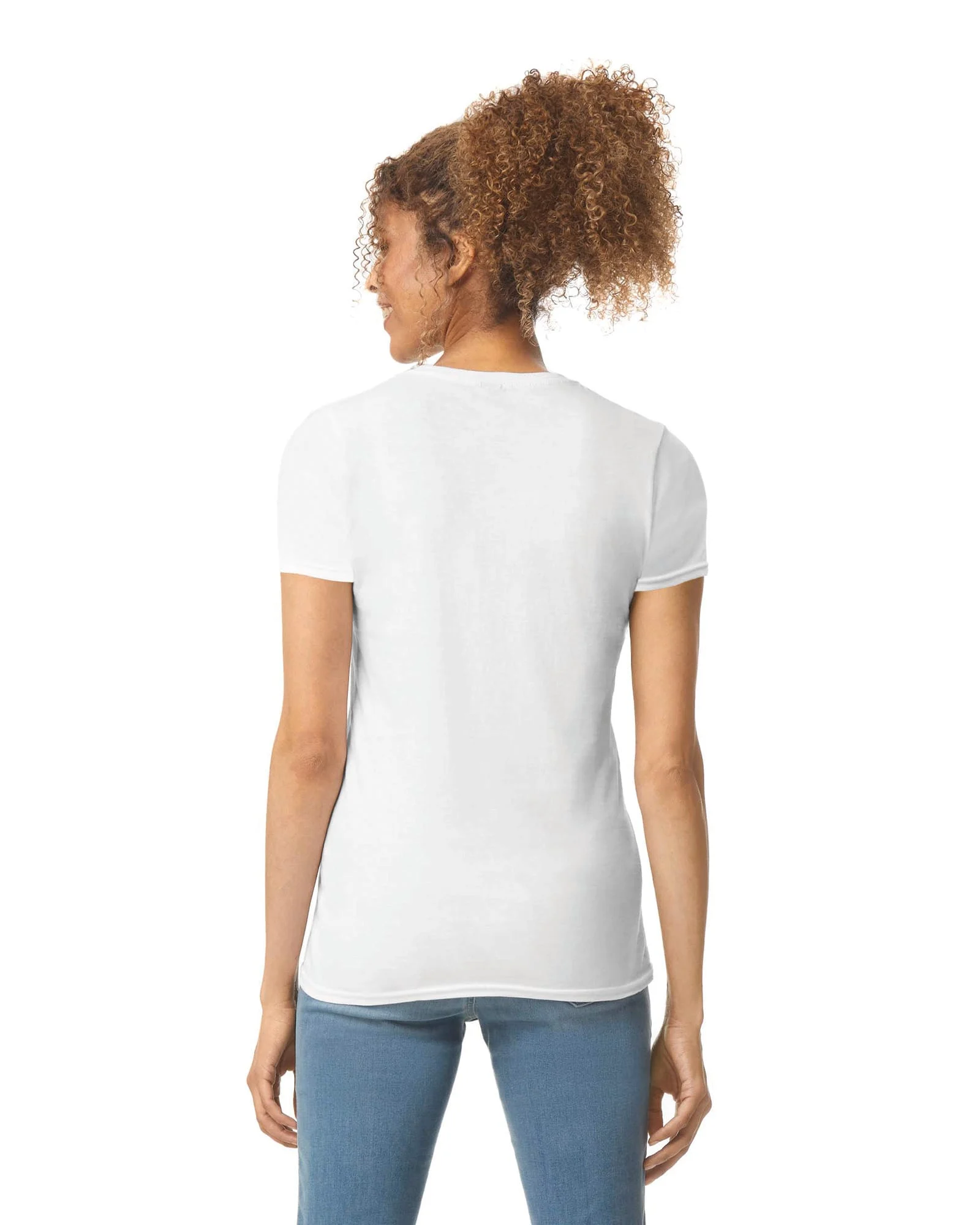 GI6400L - T-shirt femme col rond Softstyle – Image 4