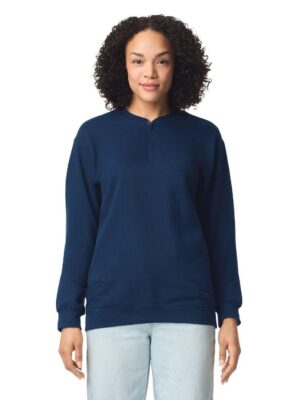 GISF008 - Sweat-shirt en molleton 1/4 zip