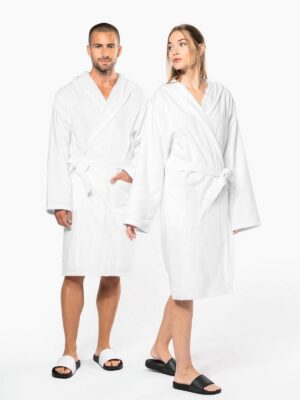 K140 - Peignoir de bain à capuche Bio
