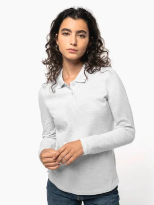 K244 - Polo manches longues femme