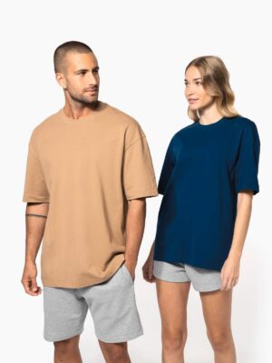 K3008 - T-shirt unisexe oversize manches courtes