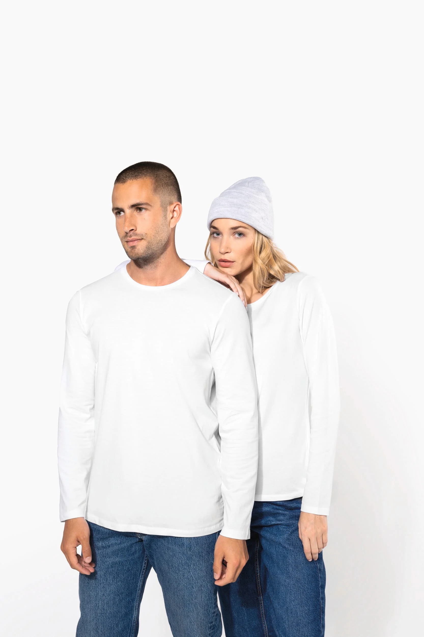 K3017 - T-shirt col rond manches longues femme – Image 7