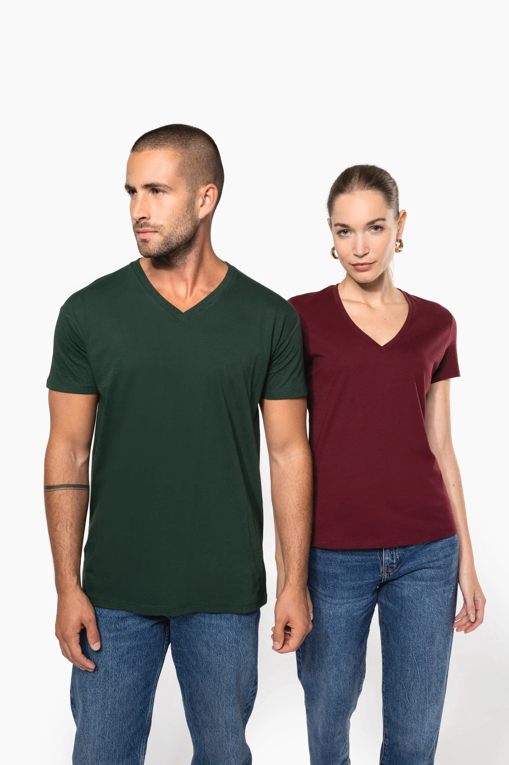 K3028IC - T-shirt Bio150 IC col V homme – Image 5