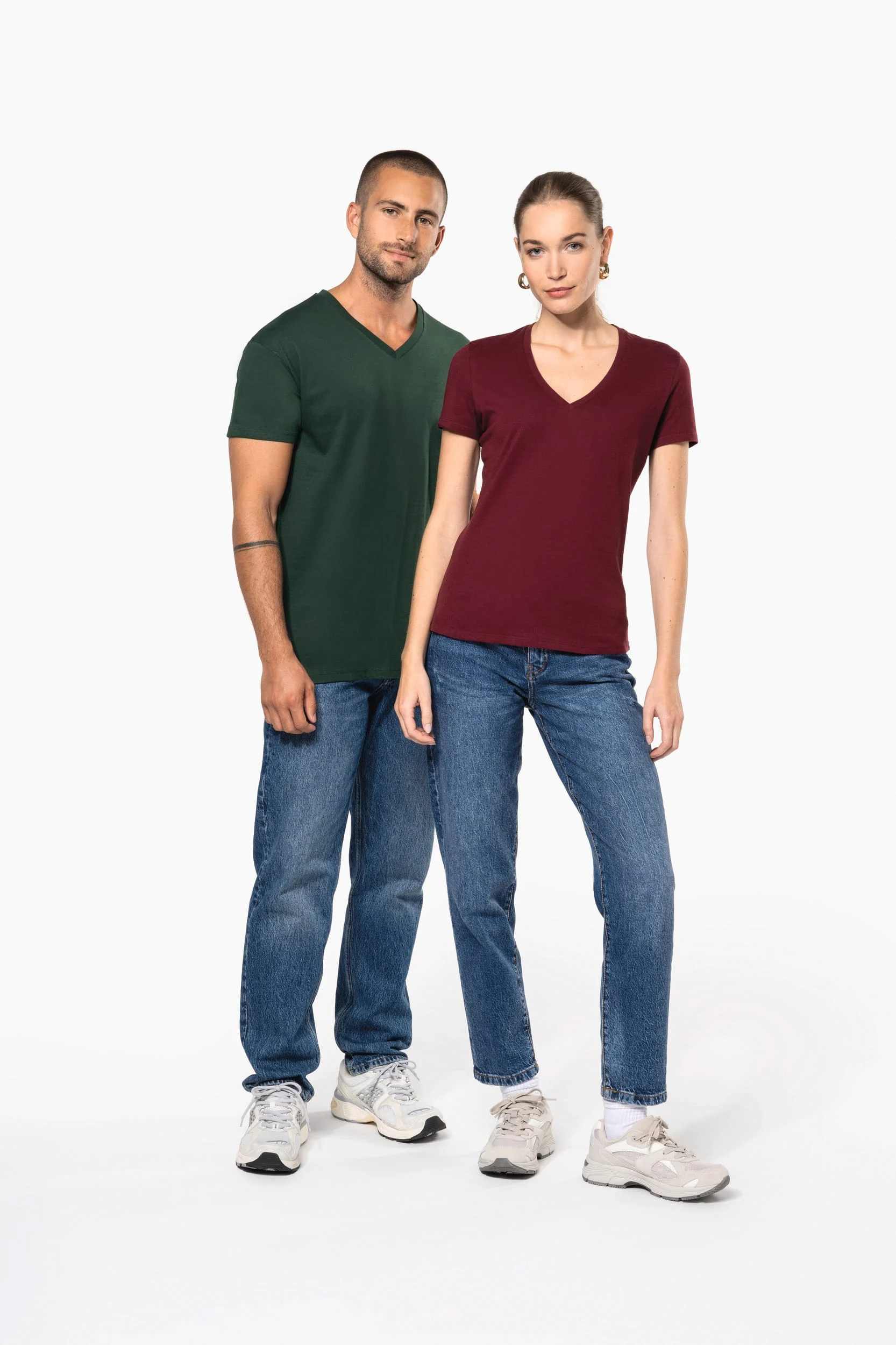 K3028IC - T-shirt Bio150 IC col V homme – Image 6