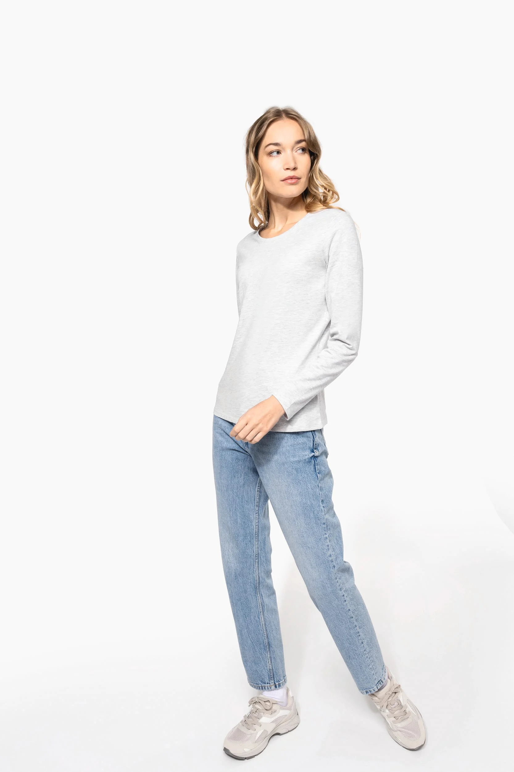 K383 - T-shirt col rond manches longues femme – Image 9