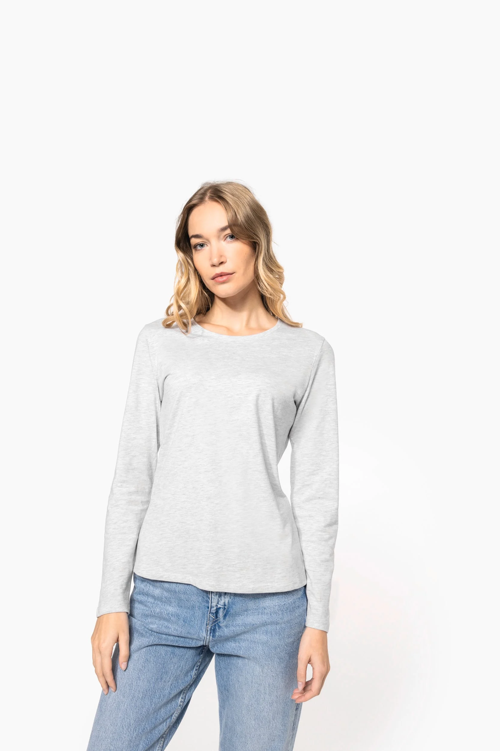 K383 - T-shirt col rond manches longues femme – Image 5