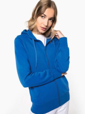 K4031 - Sweat-shirt écoresponsable zippé à capuche femme