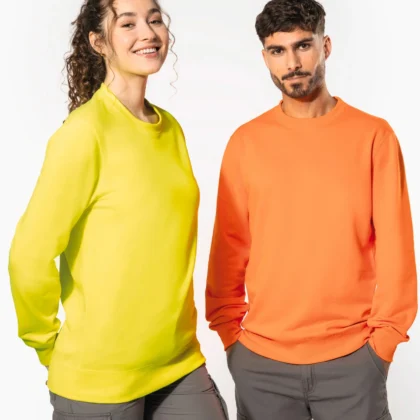 K4040 - Sweat-shirt recyclé col rond unisexe