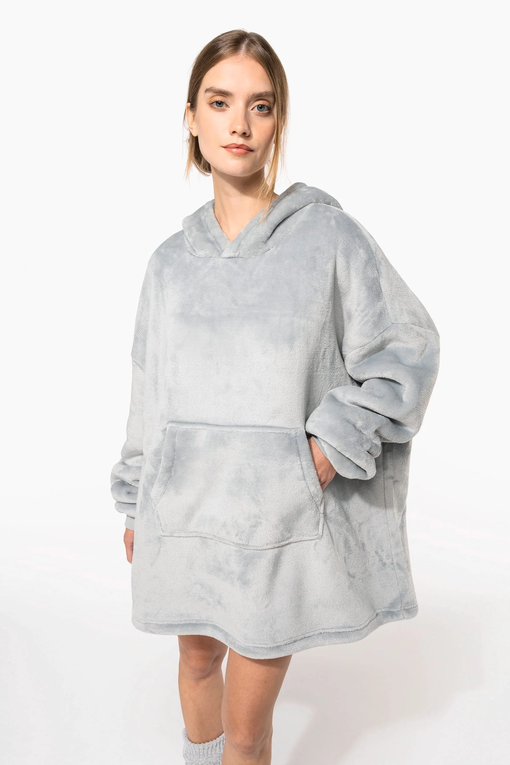 K410 - Plaid poncho unisexe