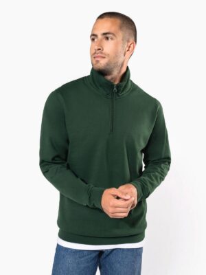 K478 - Sweat-shirt col zippé homme