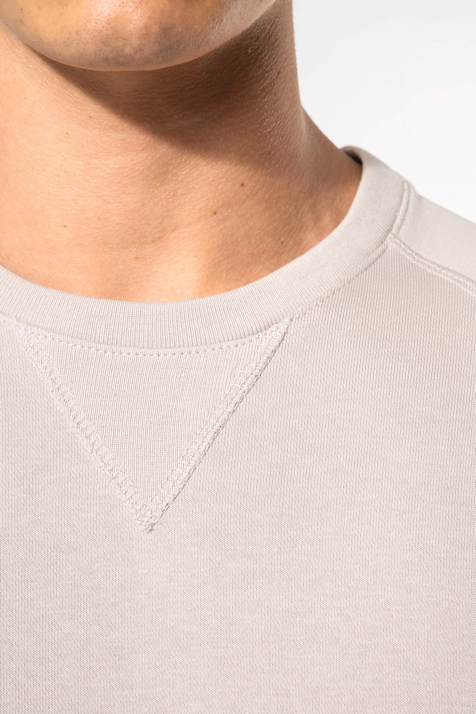 K480 - Sweat-shirt Bio col rond manches raglan homme – Image 3