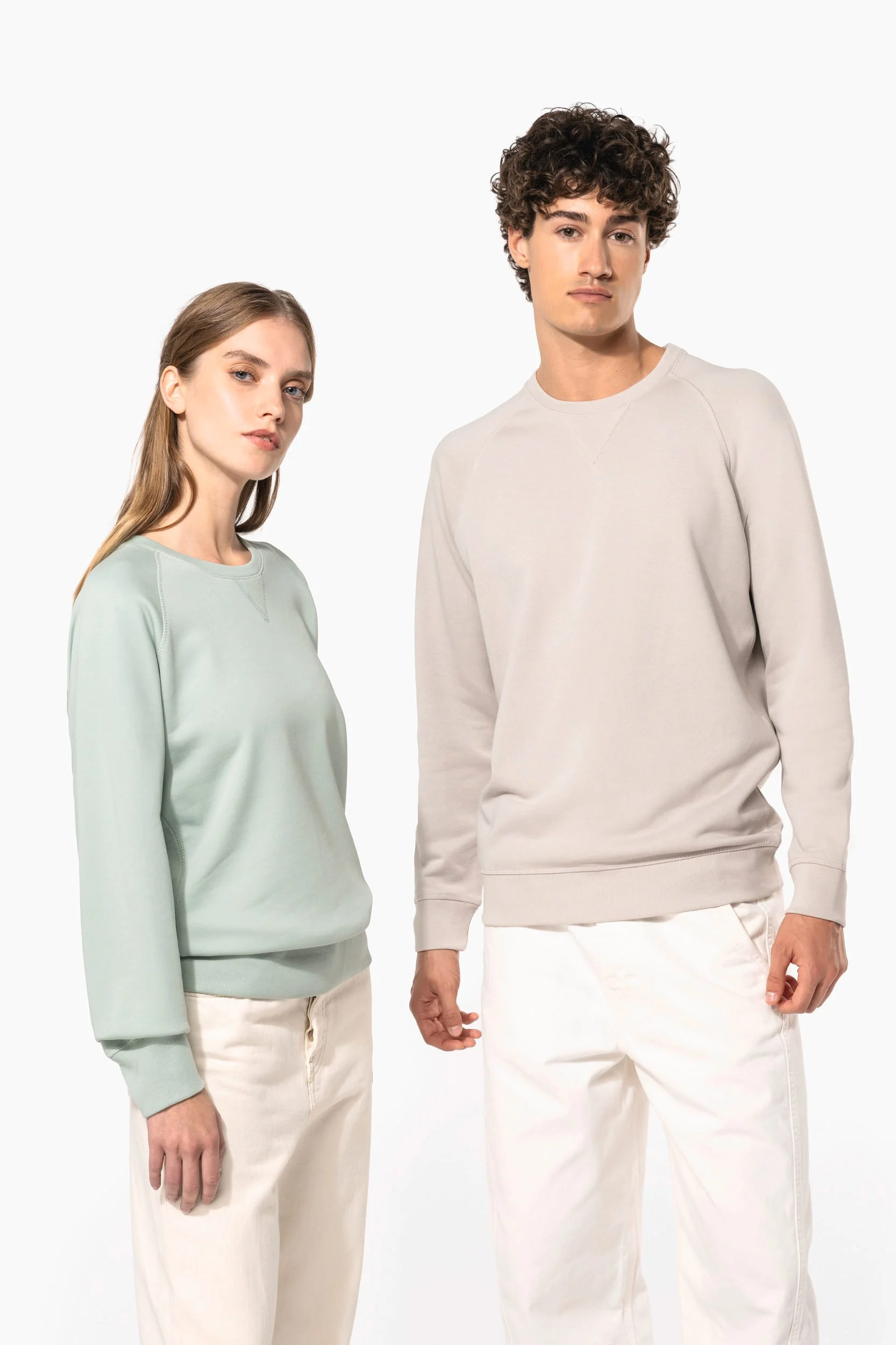 K480 - Sweat-shirt Bio col rond manches raglan homme – Image 6