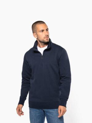K487 - Sweat-shirt col zippé homme