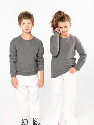 K490 - Sweat-shirt Bio manches raglan enfant
