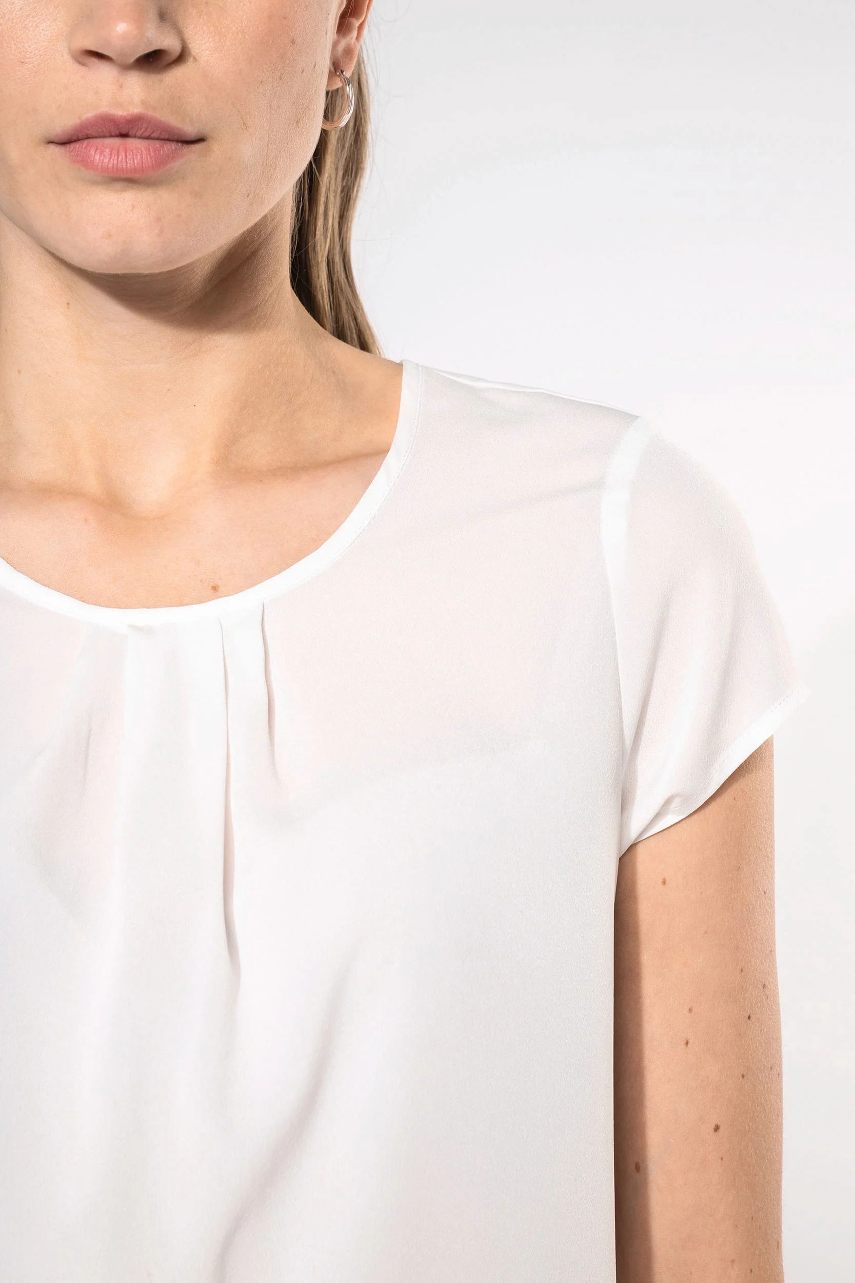 K5002 - Blouse crêpe manches courtes femme – Image 7