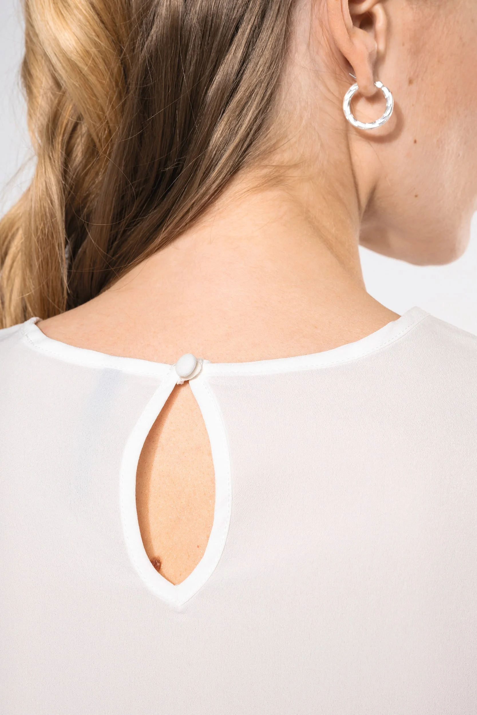 K5002 - Blouse crêpe manches courtes femme – Image 5