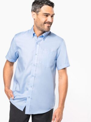 K539 - Chemise micro-sergé manches courtes sans repassage