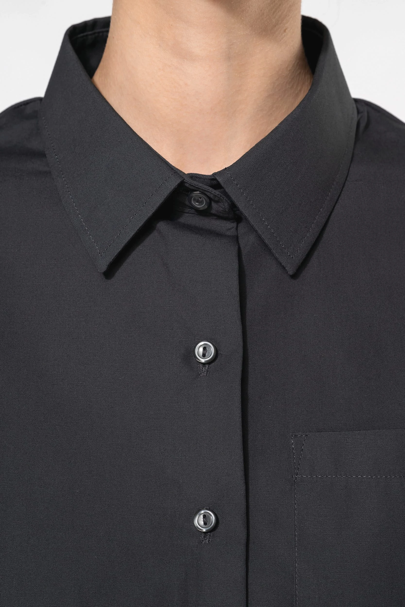 K544 - Chemise popeline manches courtes femme – Image 5