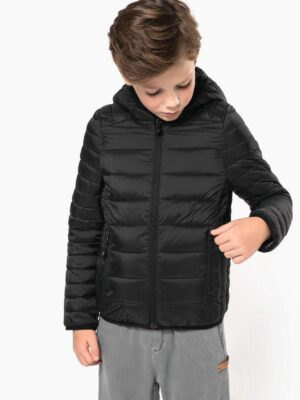 K6112 - Doudoune légère capuche enfant
