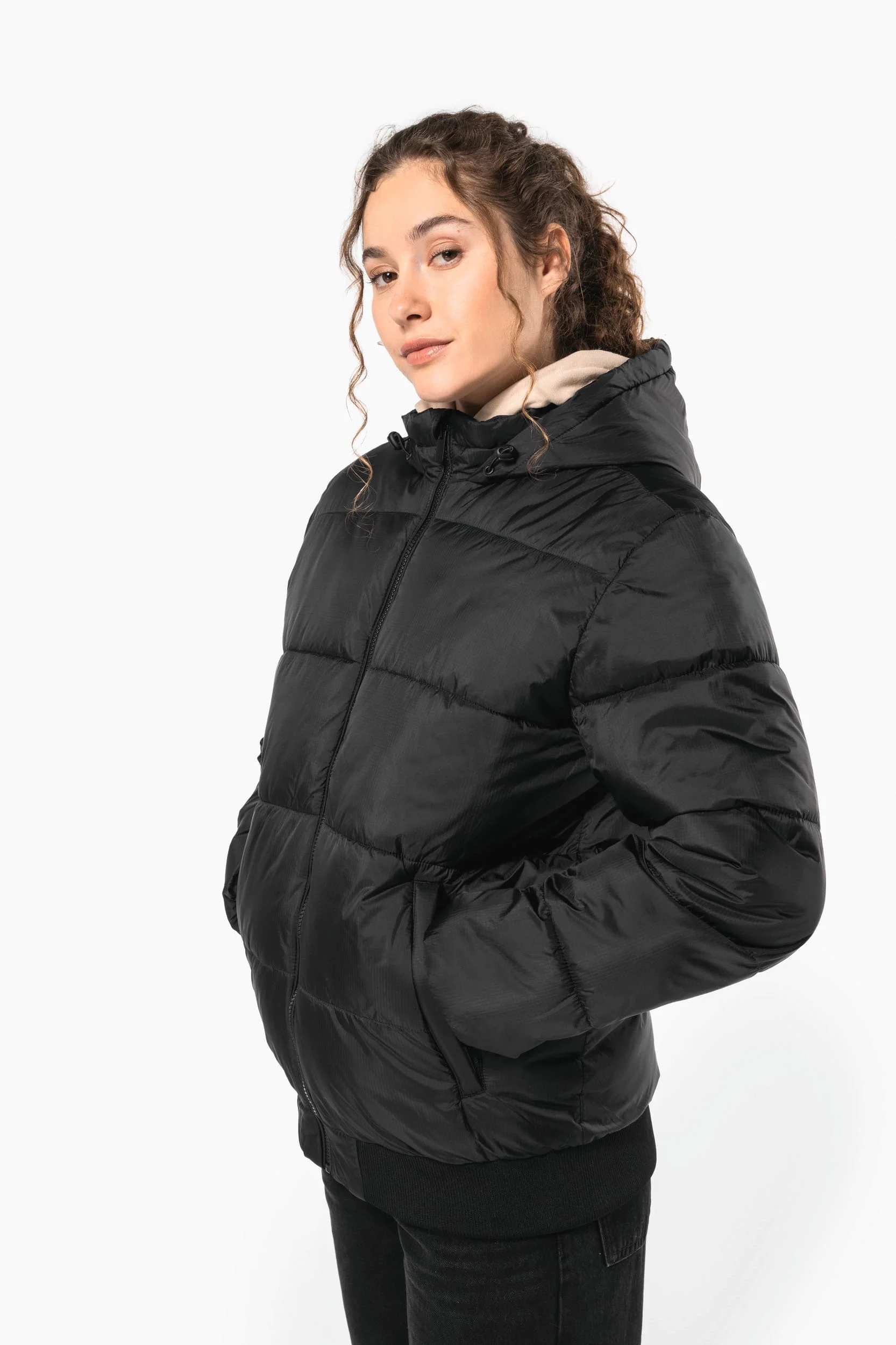 K6166 - Veste unisexe ripstop recyclée à capuche – Image 2