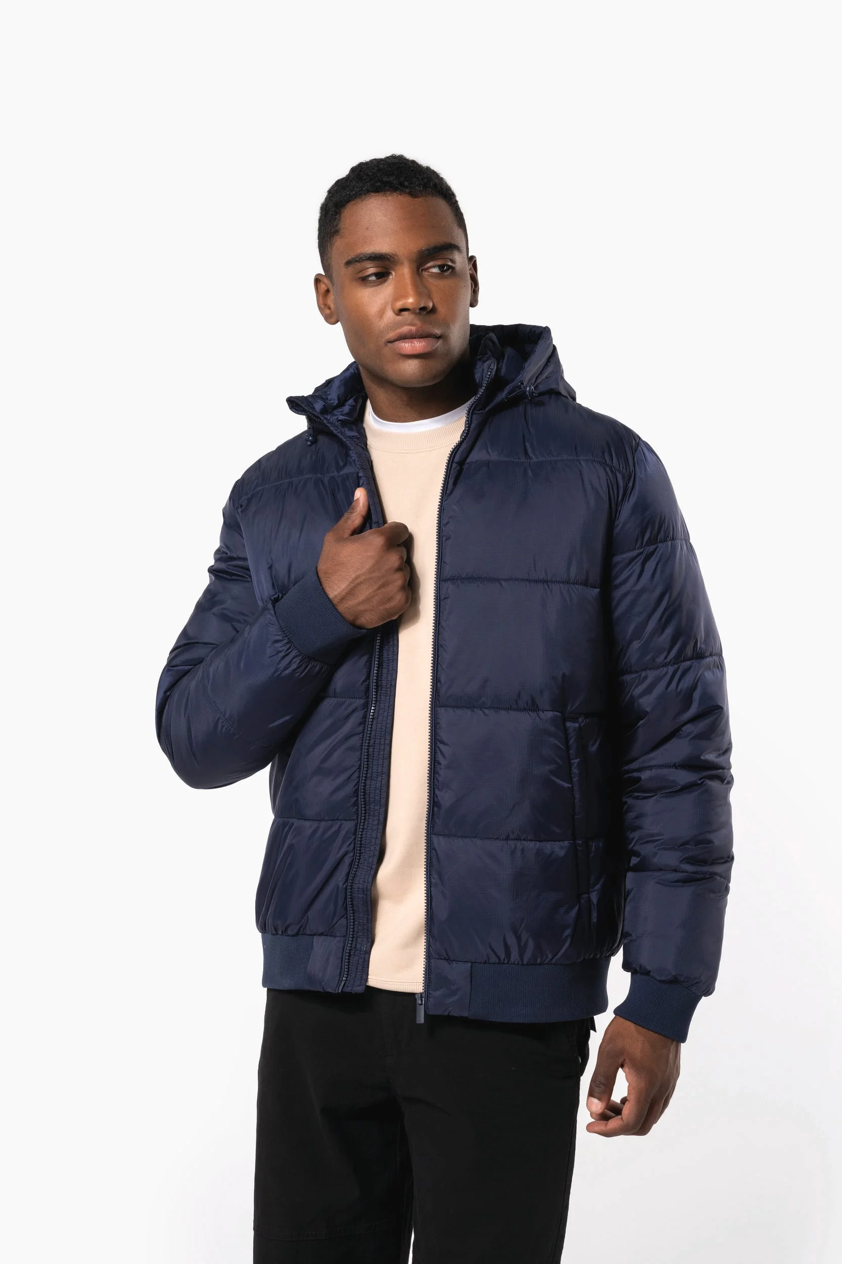 K6166 - Veste unisexe ripstop recyclée à capuche – Image 12