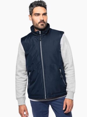K659 - Bodywarmer doublé polaire homme