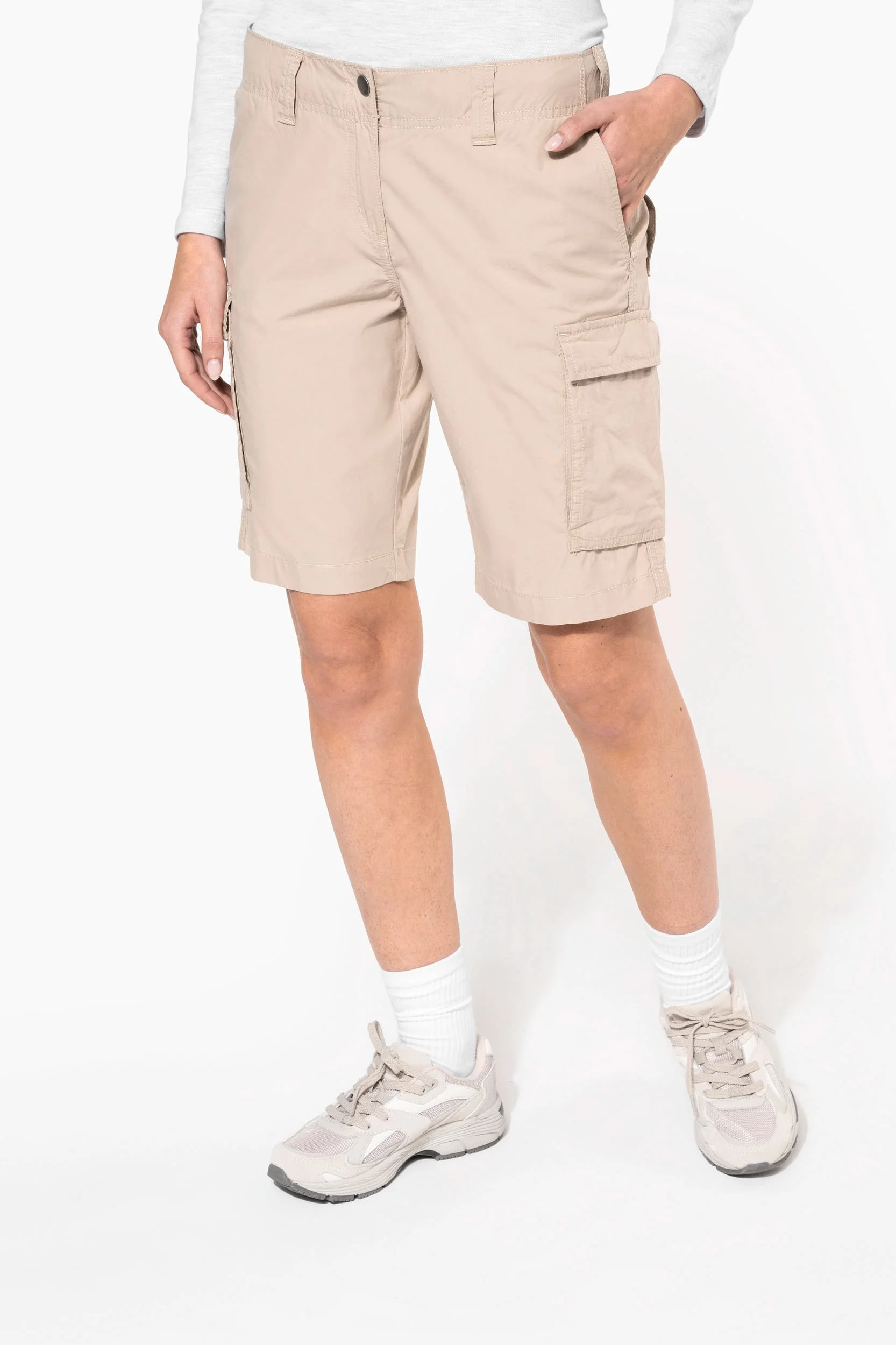 K756 - Bermuda léger multipoches femme