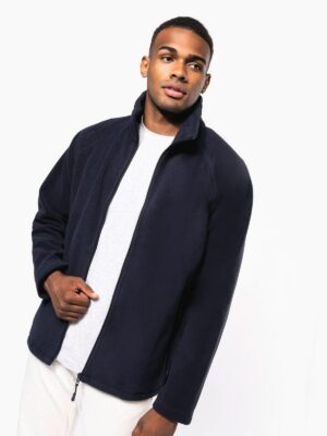 K917 - Veste micropolaire zippée manches raglan homme