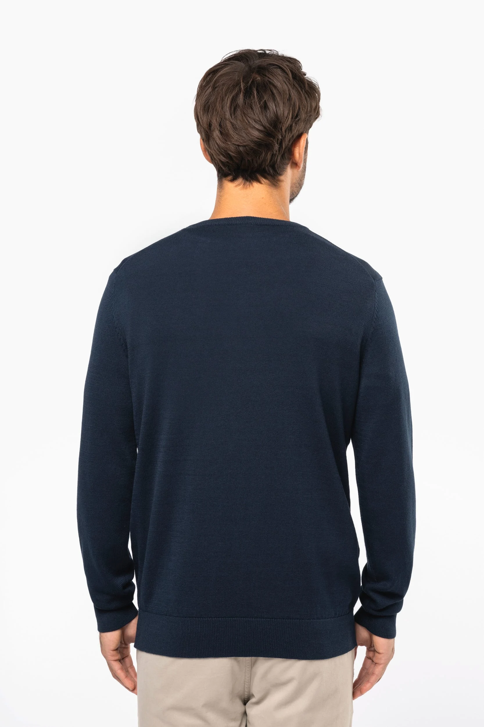 K980 - Pull col en V écoresponsable homme – Image 2