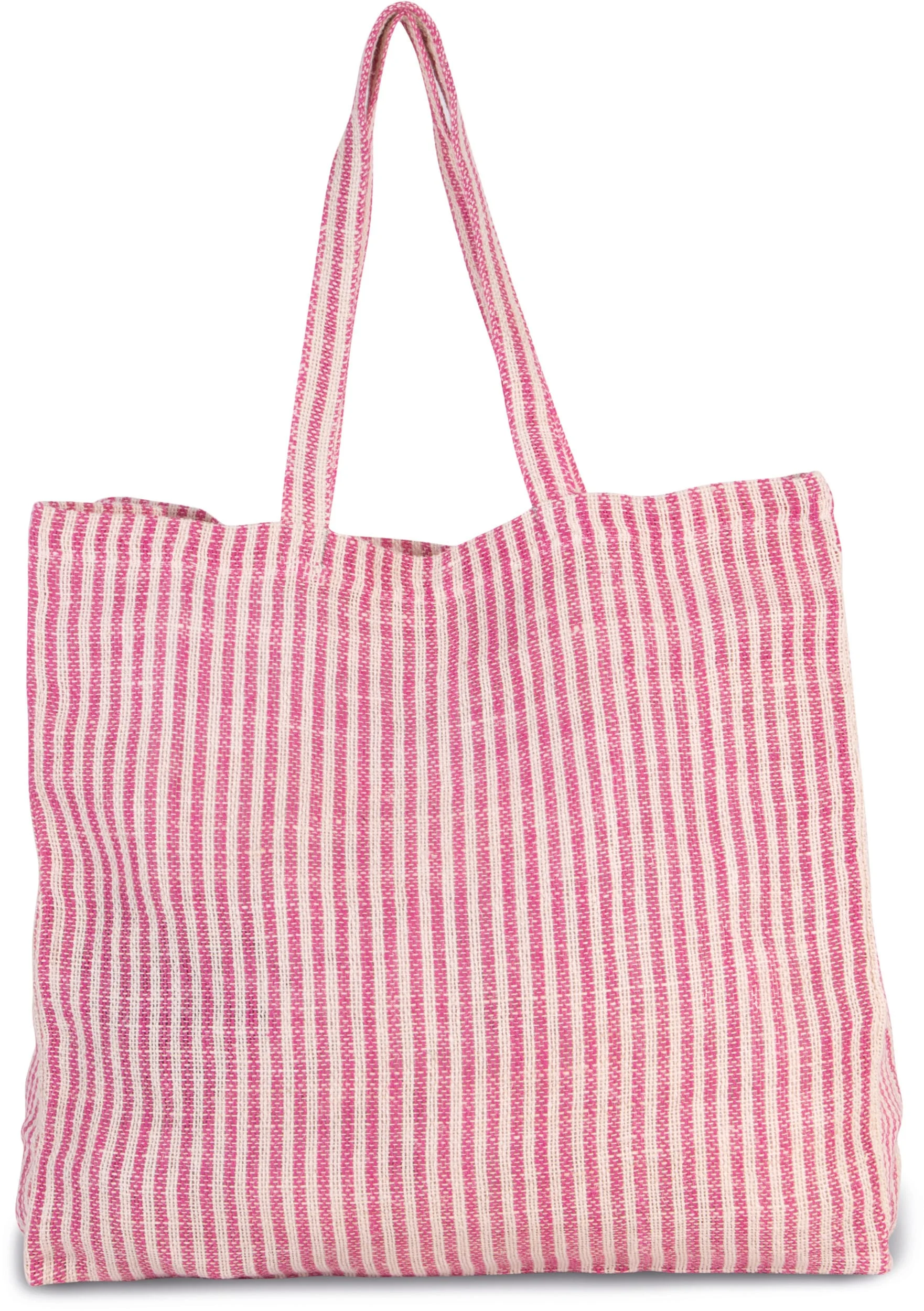 KI0236 - Sac shopping à rayures en juco