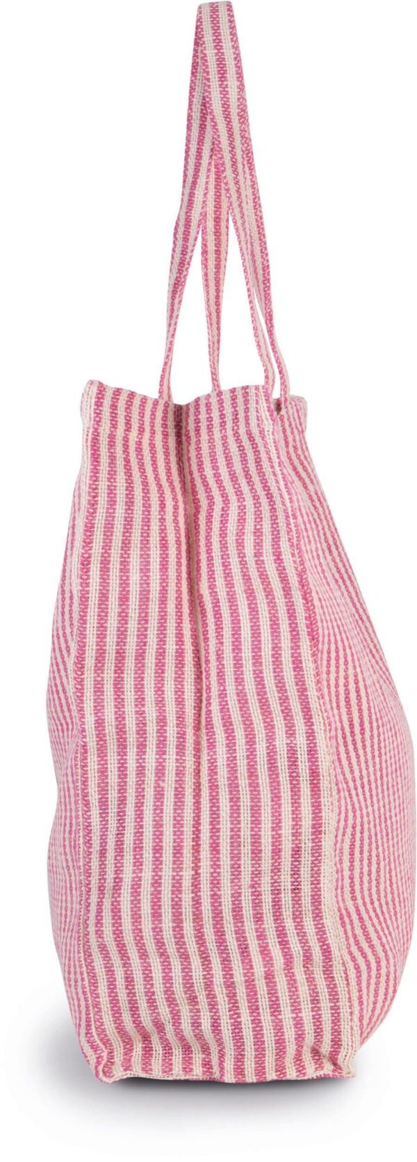 KI0236 - Sac shopping à rayures en juco – Image 3