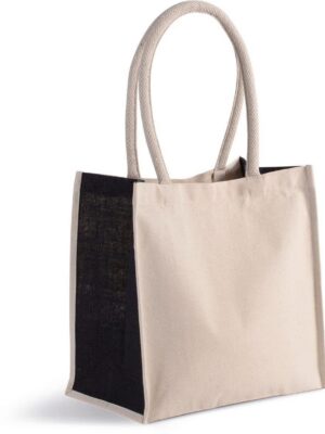 KI0255 - Sac cabas en coton / jute - 17 L