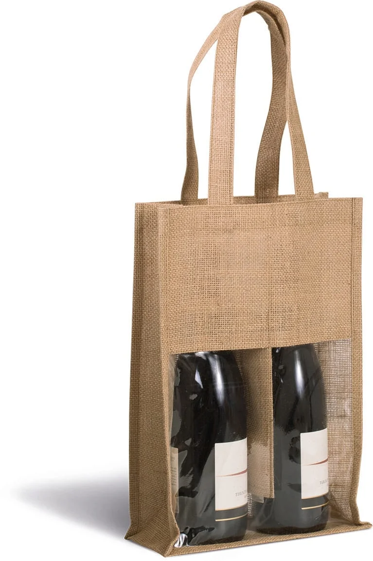 KI0268 - Sac porte-bouteilles en jute