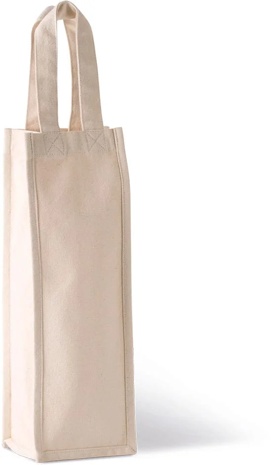 KI0269 - Sac porte-bouteille en coton canvas