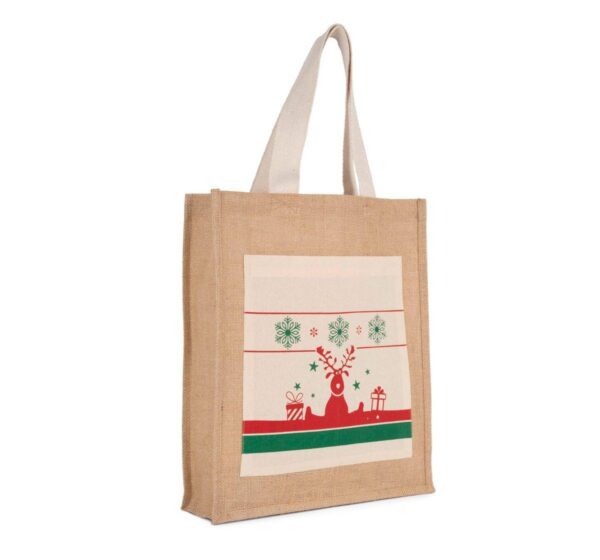 KI0732 - Sac shopping avec motifs de Noël