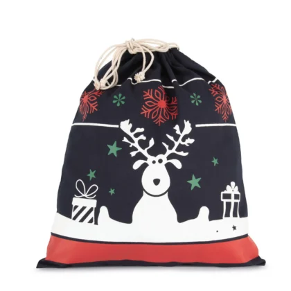 KI0735 - Sac avec cordon motifs de Noël