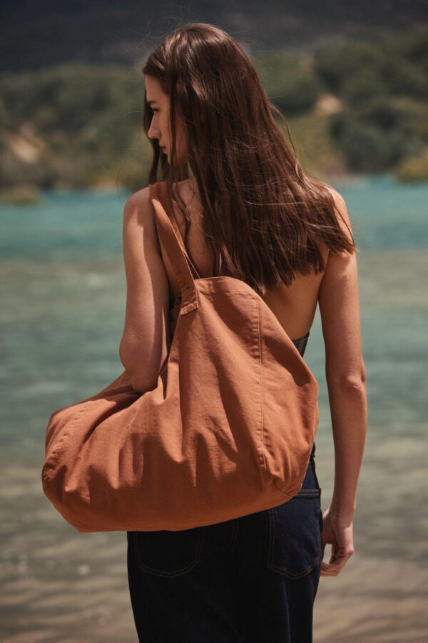 KI3208 - Sac de shopping en coton délavé – Image 3