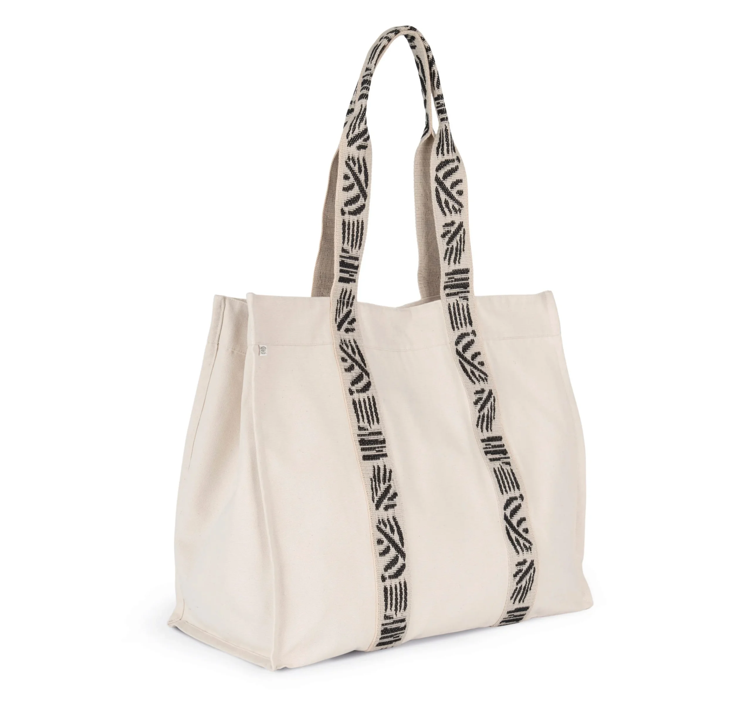 KINS114 - Grand sac shopping recyclé à soufflet
